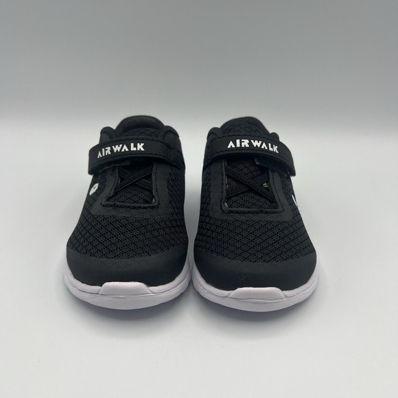 Airwalk Gusto Cross Trainer Black Slip On Strap Shoes - Baby Toddler Size 4 NEW - Picture 3 of 8